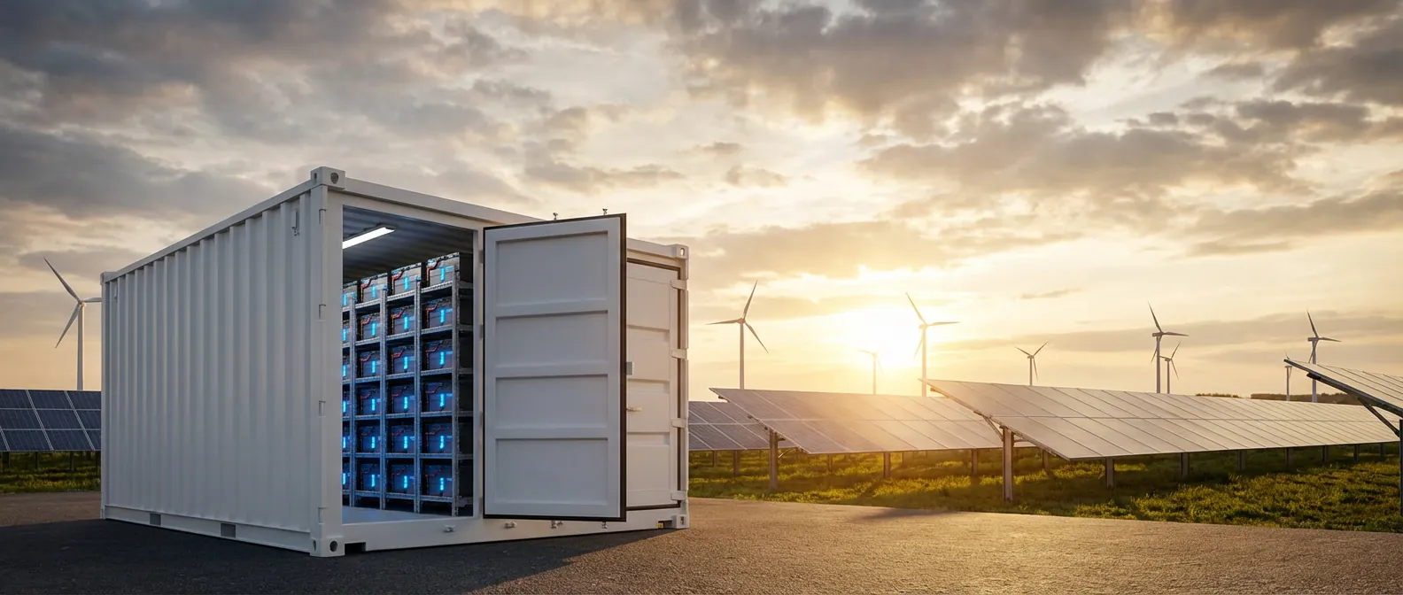 Solar battery storage system for microgrid