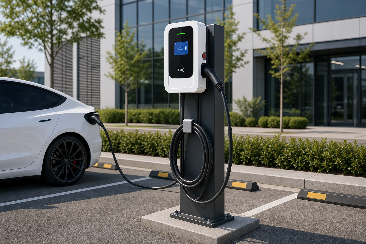 22kW Commercial Pedestal AC Charger