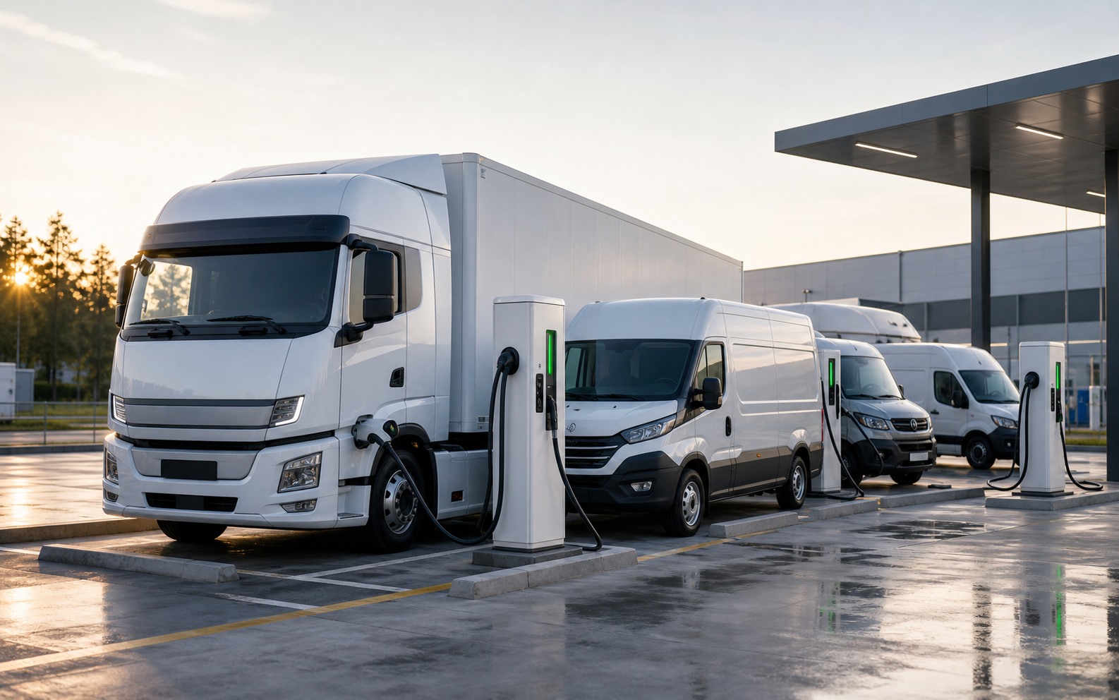 Fleet EV charging station