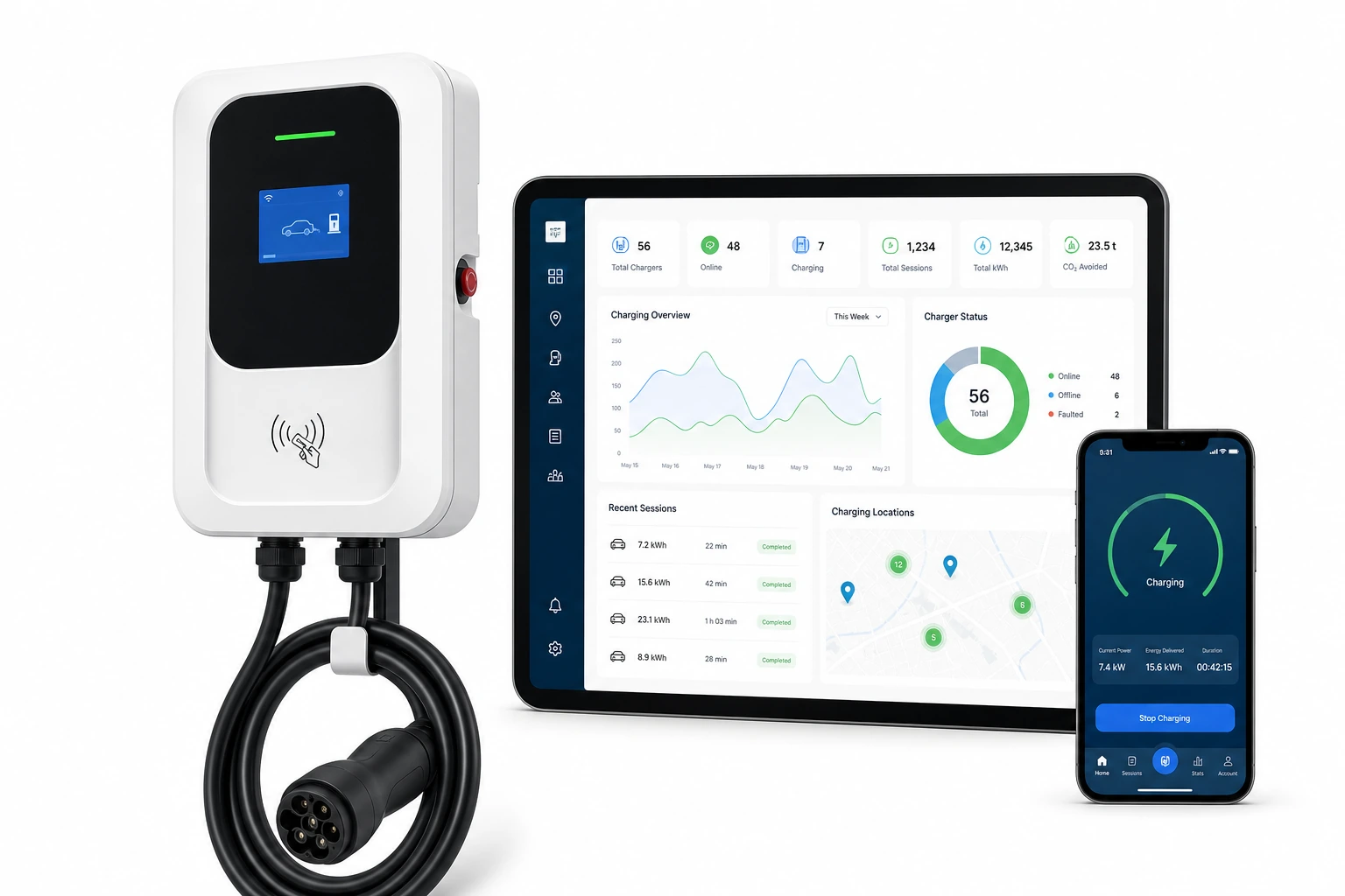 V2H Bidirectional Smart Charger 11kW