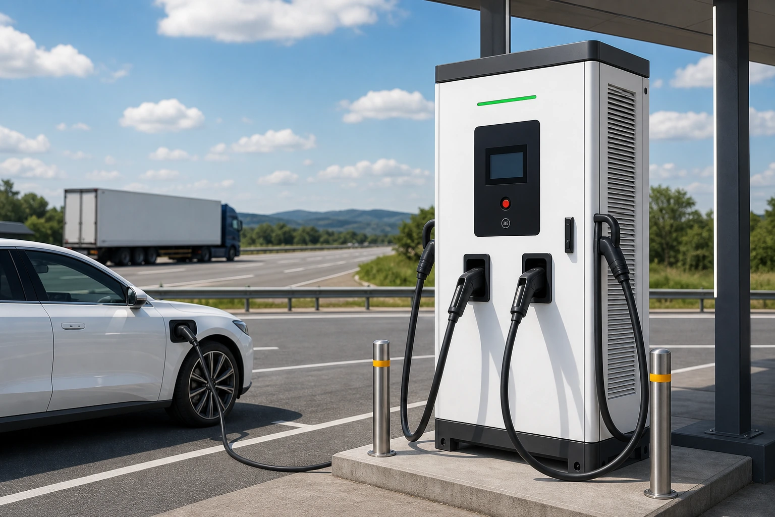 Carregador rápido DC 150 kW para rodovias
