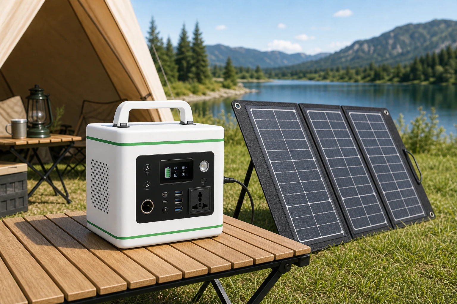 500Wh Ultra-Light LiFePO4 Power Station view 2